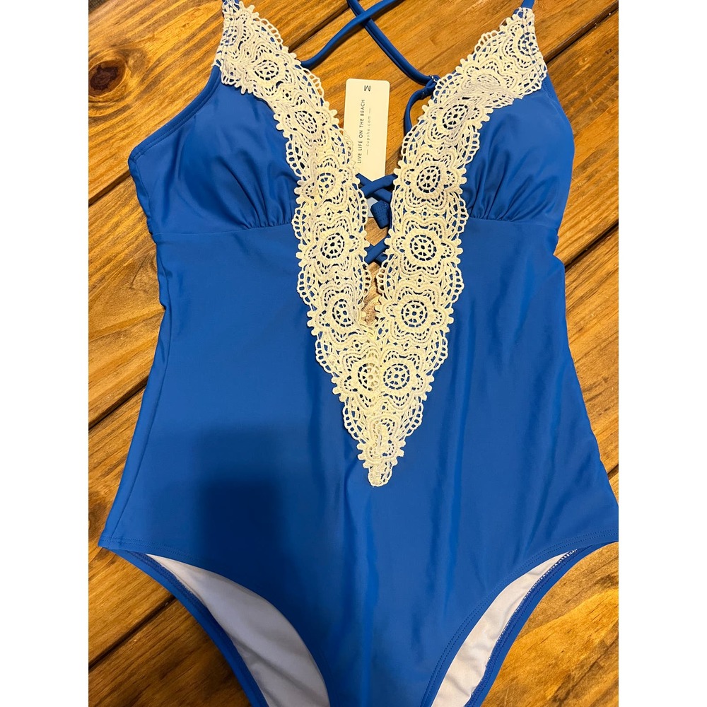 Cupshee  Women's V Neck One Piece Swimsuit